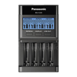 Panasonic Eneloop BQ-CC65 lader til 4 batterier AA/AAA